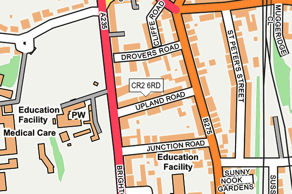 CR2 6RD map - OS OpenMap – Local (Ordnance Survey)