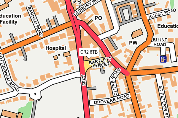 CR2 6TB map - OS OpenMap – Local (Ordnance Survey)