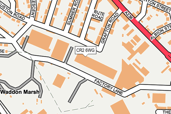 CR2 6WG map - OS OpenMap – Local (Ordnance Survey)