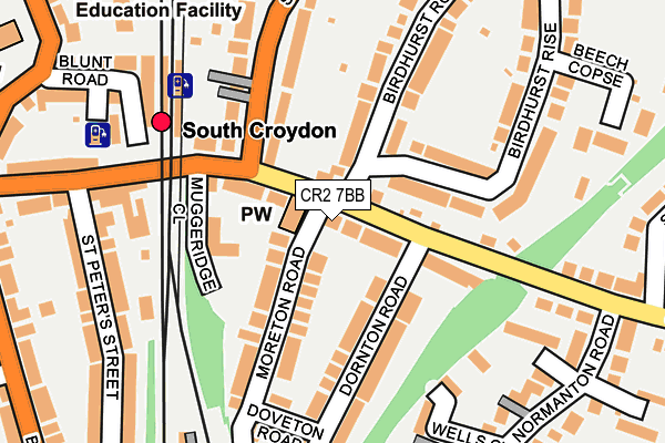 CR2 7BB map - OS OpenMap – Local (Ordnance Survey)