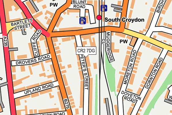 CR2 7DG map - OS OpenMap – Local (Ordnance Survey)