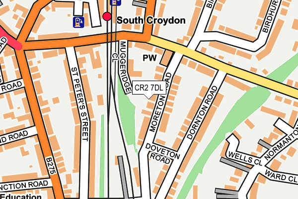 CR2 7DL map - OS OpenMap – Local (Ordnance Survey)