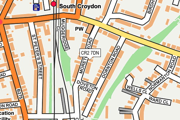 CR2 7DN map - OS OpenMap – Local (Ordnance Survey)