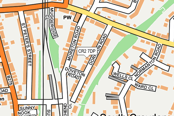 CR2 7DP map - OS OpenMap – Local (Ordnance Survey)