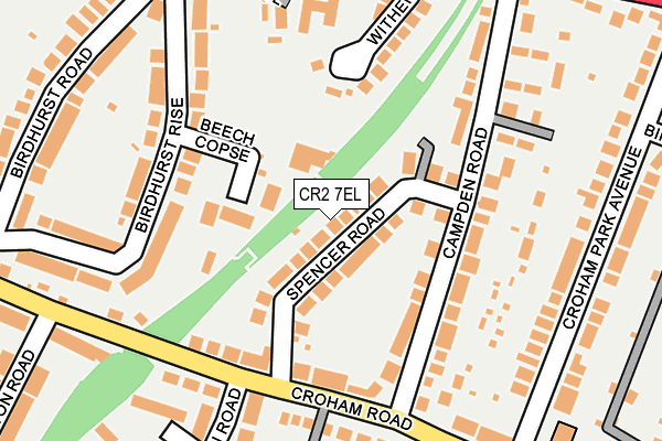 CR2 7EL map - OS OpenMap – Local (Ordnance Survey)