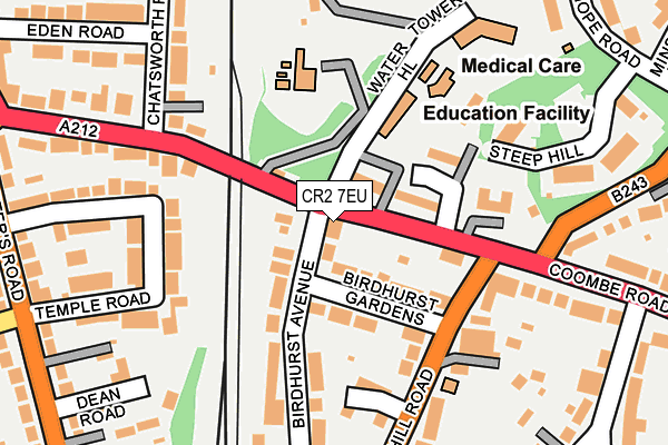 CR2 7EU map - OS OpenMap – Local (Ordnance Survey)