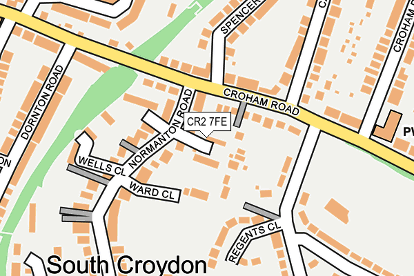 CR2 7FE map - OS OpenMap – Local (Ordnance Survey)