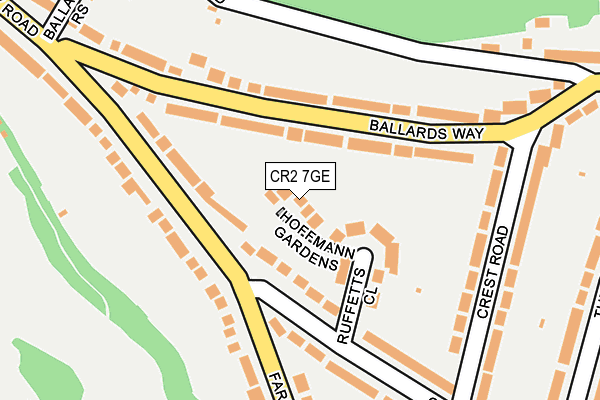 CR2 7GE map - OS OpenMap – Local (Ordnance Survey)