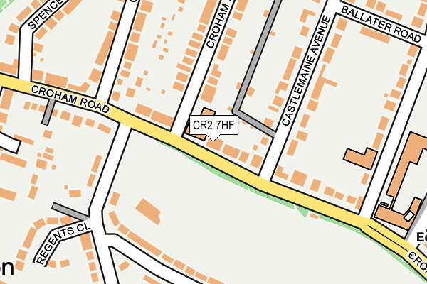 CR2 7HF map - OS OpenMap – Local (Ordnance Survey)