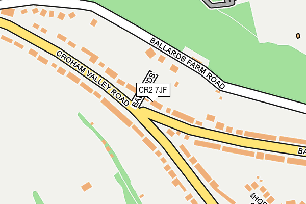 CR2 7JF map - OS OpenMap – Local (Ordnance Survey)