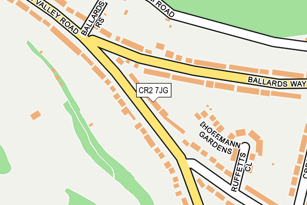 CR2 7JG map - OS OpenMap – Local (Ordnance Survey)
