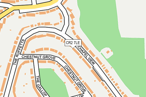 CR2 7LE map - OS OpenMap – Local (Ordnance Survey)