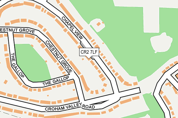CR2 7LF map - OS OpenMap – Local (Ordnance Survey)