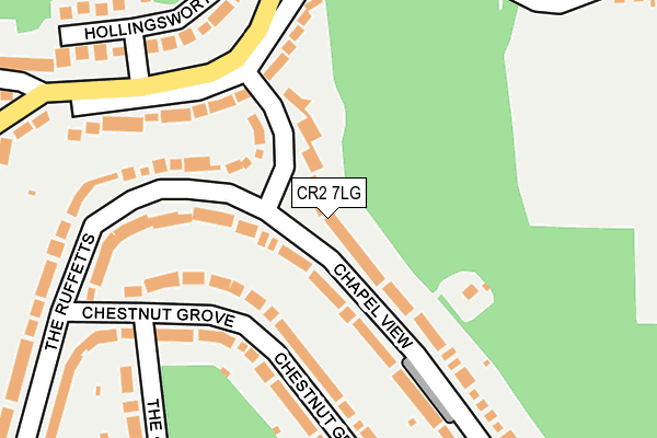 CR2 7LG map - OS OpenMap – Local (Ordnance Survey)