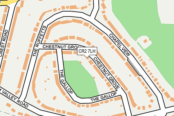 CR2 7LH map - OS OpenMap – Local (Ordnance Survey)