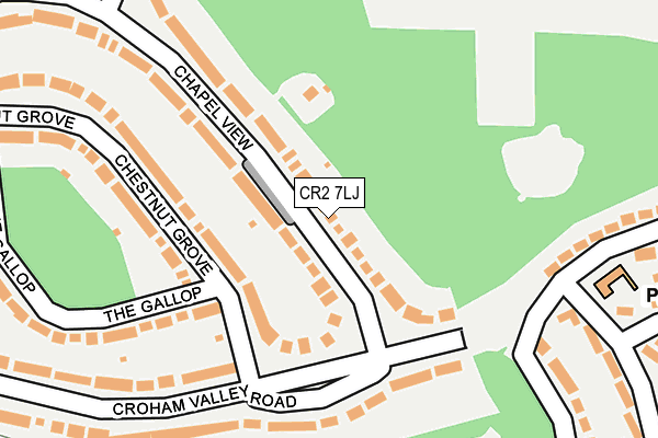 CR2 7LJ map - OS OpenMap – Local (Ordnance Survey)