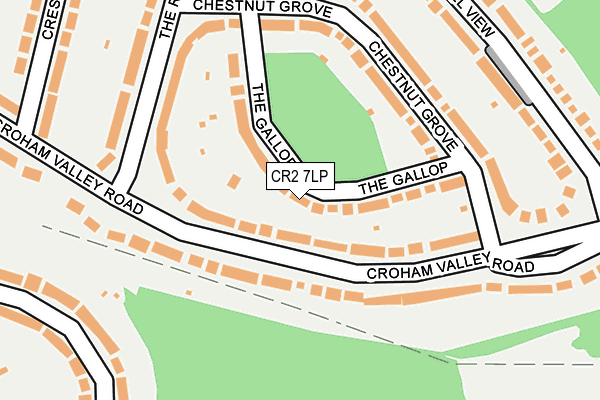 CR2 7LP map - OS OpenMap – Local (Ordnance Survey)