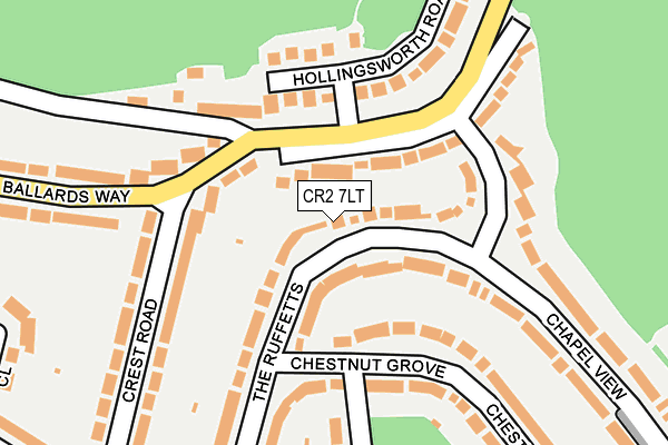 CR2 7LT map - OS OpenMap – Local (Ordnance Survey)