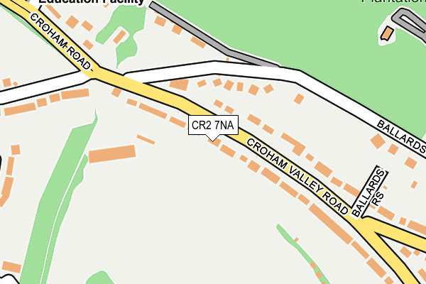 CR2 7NA map - OS OpenMap – Local (Ordnance Survey)