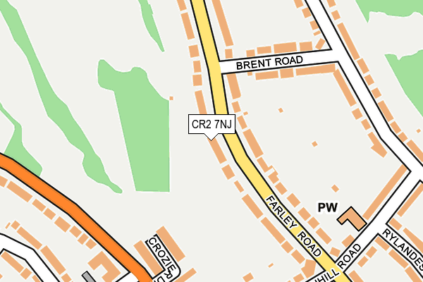 CR2 7NJ map - OS OpenMap – Local (Ordnance Survey)