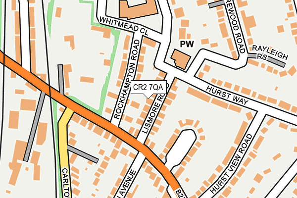 CR2 7QA map - OS OpenMap – Local (Ordnance Survey)