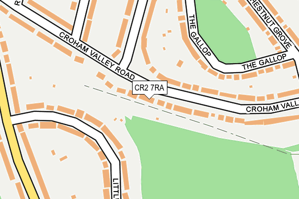 CR2 7RA map - OS OpenMap – Local (Ordnance Survey)