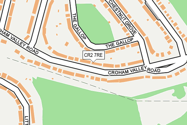 CR2 7RE map - OS OpenMap – Local (Ordnance Survey)