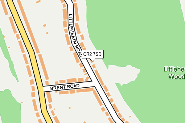 CR2 7SD map - OS OpenMap – Local (Ordnance Survey)
