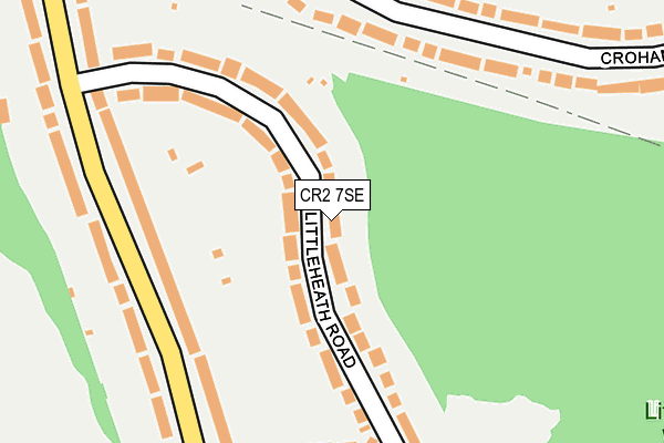 CR2 7SE map - OS OpenMap – Local (Ordnance Survey)