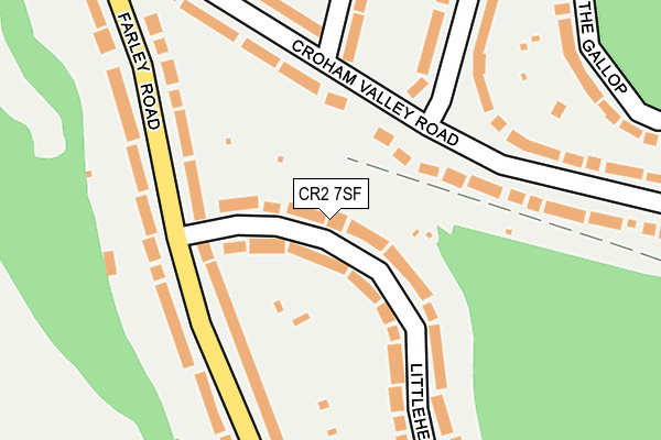 CR2 7SF map - OS OpenMap – Local (Ordnance Survey)