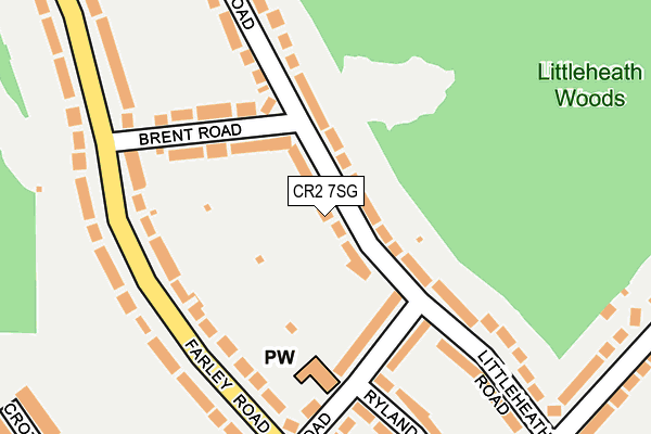 CR2 7SG map - OS OpenMap – Local (Ordnance Survey)