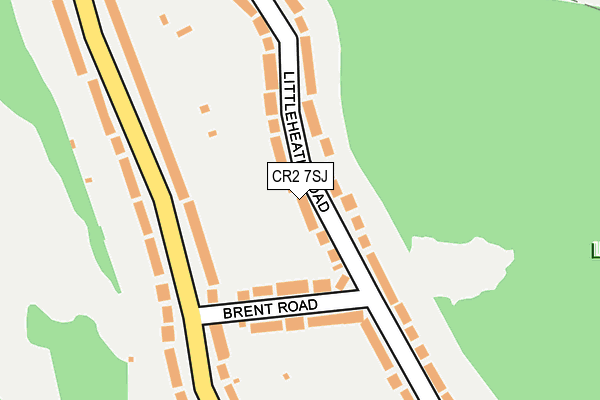CR2 7SJ map - OS OpenMap – Local (Ordnance Survey)