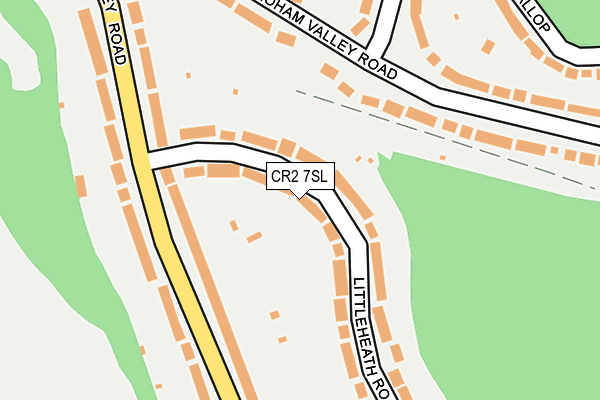 CR2 7SL map - OS OpenMap – Local (Ordnance Survey)