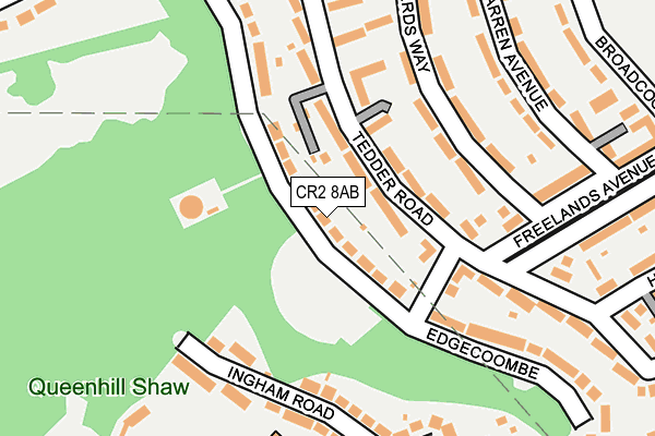 CR2 8AB map - OS OpenMap – Local (Ordnance Survey)