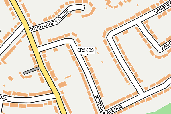 CR2 8BS map - OS OpenMap – Local (Ordnance Survey)