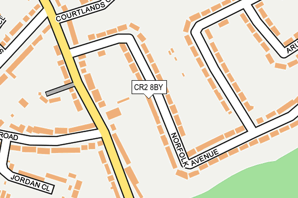 CR2 8BY map - OS OpenMap – Local (Ordnance Survey)