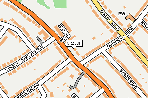 CR2 8DF map - OS OpenMap – Local (Ordnance Survey)