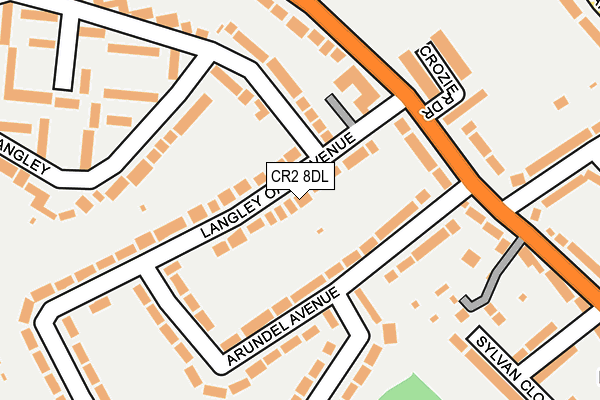 CR2 8DL map - OS OpenMap – Local (Ordnance Survey)