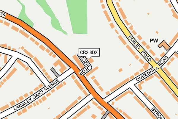 CR2 8DX map - OS OpenMap – Local (Ordnance Survey)