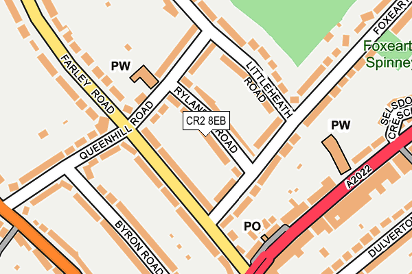 CR2 8EB map - OS OpenMap – Local (Ordnance Survey)