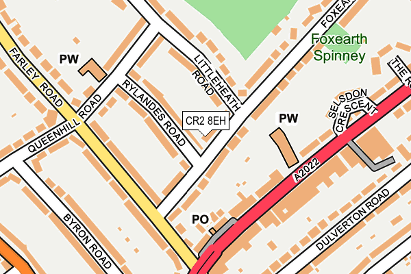 CR2 8EH map - OS OpenMap – Local (Ordnance Survey)