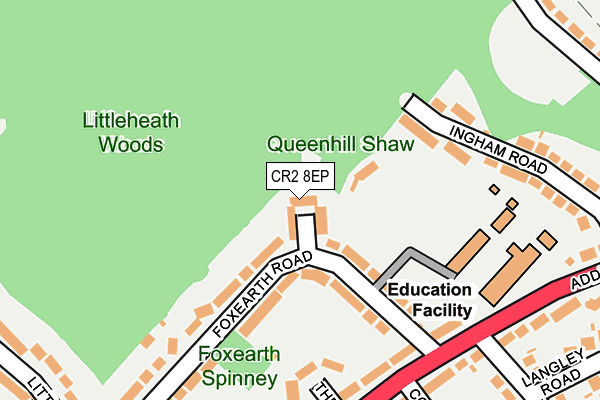 CR2 8EP map - OS OpenMap – Local (Ordnance Survey)