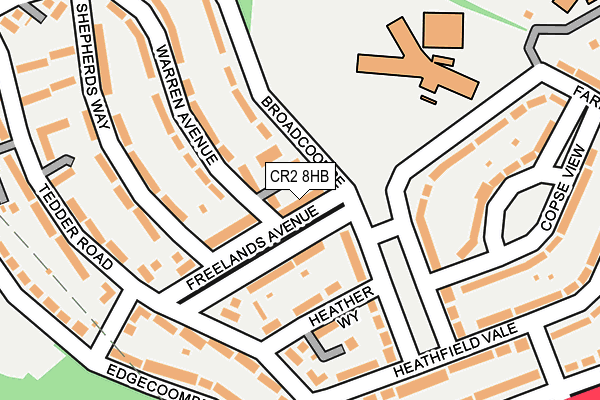 CR2 8HB map - OS OpenMap – Local (Ordnance Survey)