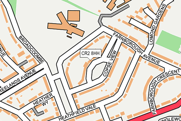 CR2 8HH map - OS OpenMap – Local (Ordnance Survey)