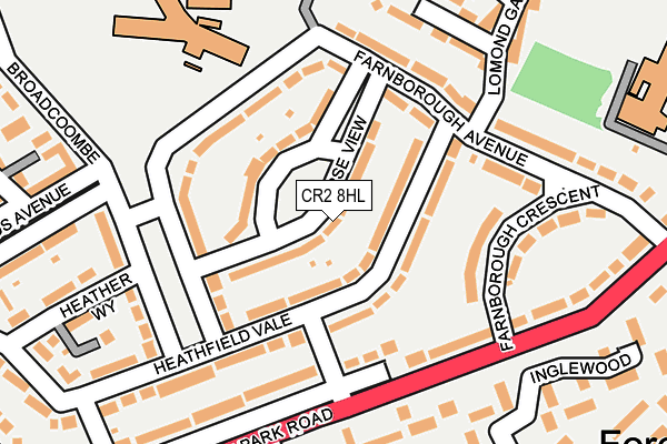 CR2 8HL map - OS OpenMap – Local (Ordnance Survey)