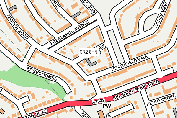 CR2 8HN map - OS OpenMap – Local (Ordnance Survey)