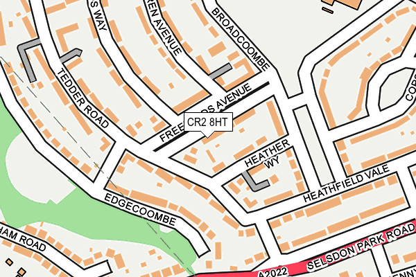 CR2 8HT map - OS OpenMap – Local (Ordnance Survey)