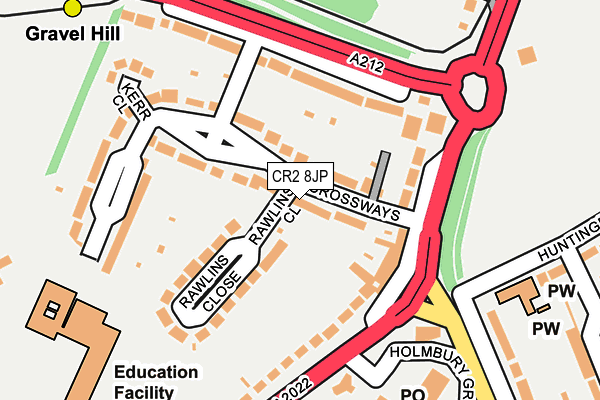 CR2 8JP map - OS OpenMap – Local (Ordnance Survey)