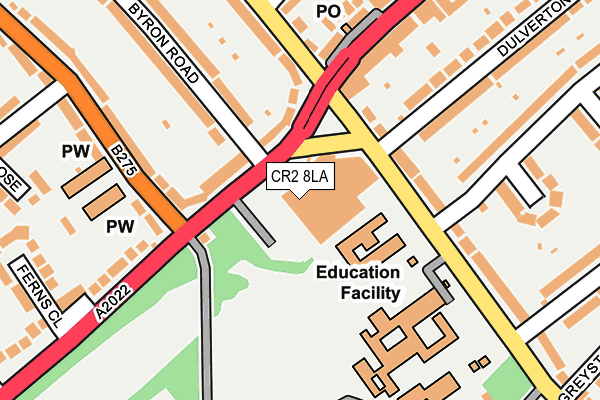 CR2 8LA map - OS OpenMap – Local (Ordnance Survey)