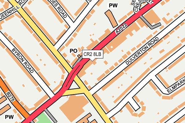 CR2 8LB map - OS OpenMap – Local (Ordnance Survey)